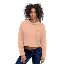 Load image into Gallery viewer, Comfort and style rolled in one - that&#39;s the easiest way to describe our X-Habeshawwi-forward hoodie. It serves as a great statement piece in any wardrobe, and with its trendy raw hem and matching drawstrings the hoodie is bound to become a true favorite. X-Habeshawi Cropped Hoodie | Habesha Clothing | Habeshawwi
