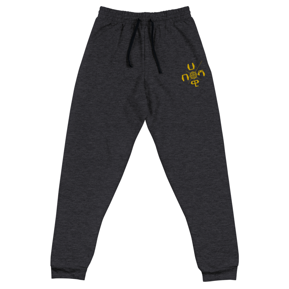 These comfortable, yet stylish Habeshawwi joggers are perfect for a good run or an effortless stay-at-home outfit. And with our unique Habeshawwi embroidery design, they could become a well-loved piece that is sure to make any activity feel special. X-Habeshawi Unisex Sweatpants | Habesha Clothing | Habeshawwi