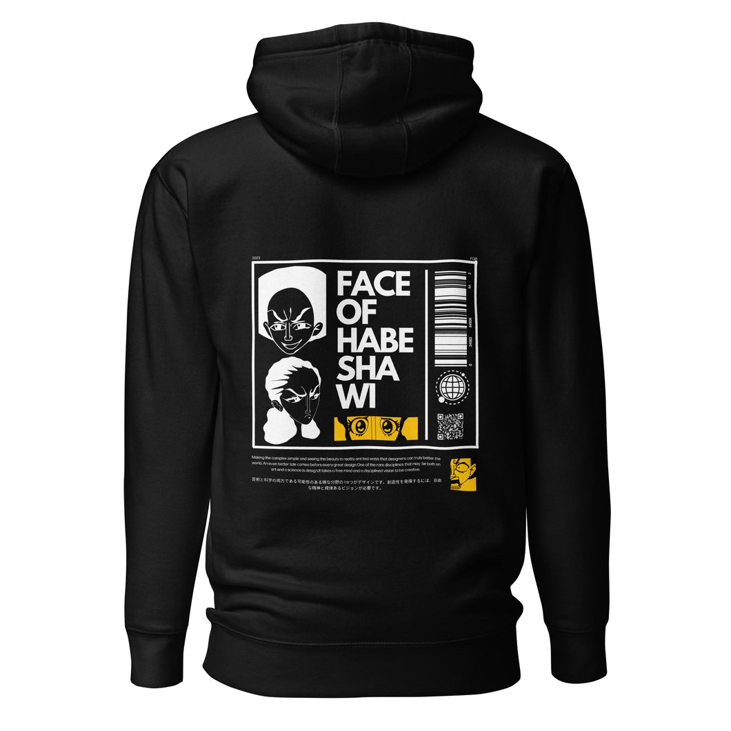 Face Of Habeshawwi Unisex Dark Color Hoodie